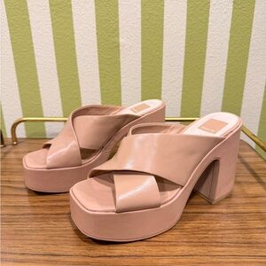 Dolce Vita Nude Platform Sandals